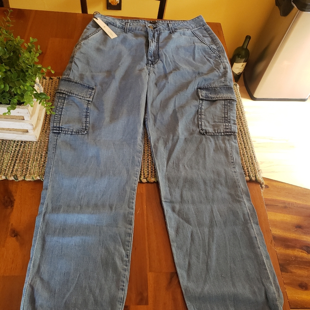 Fidelity Pantherette Rolled Cargo Denim NWT